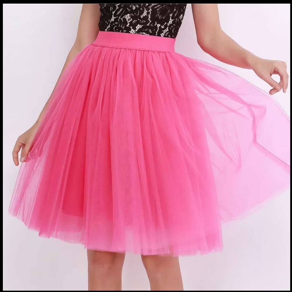 NEW 5 Layer 24" Women Tulle Skirt Tutu Wedding